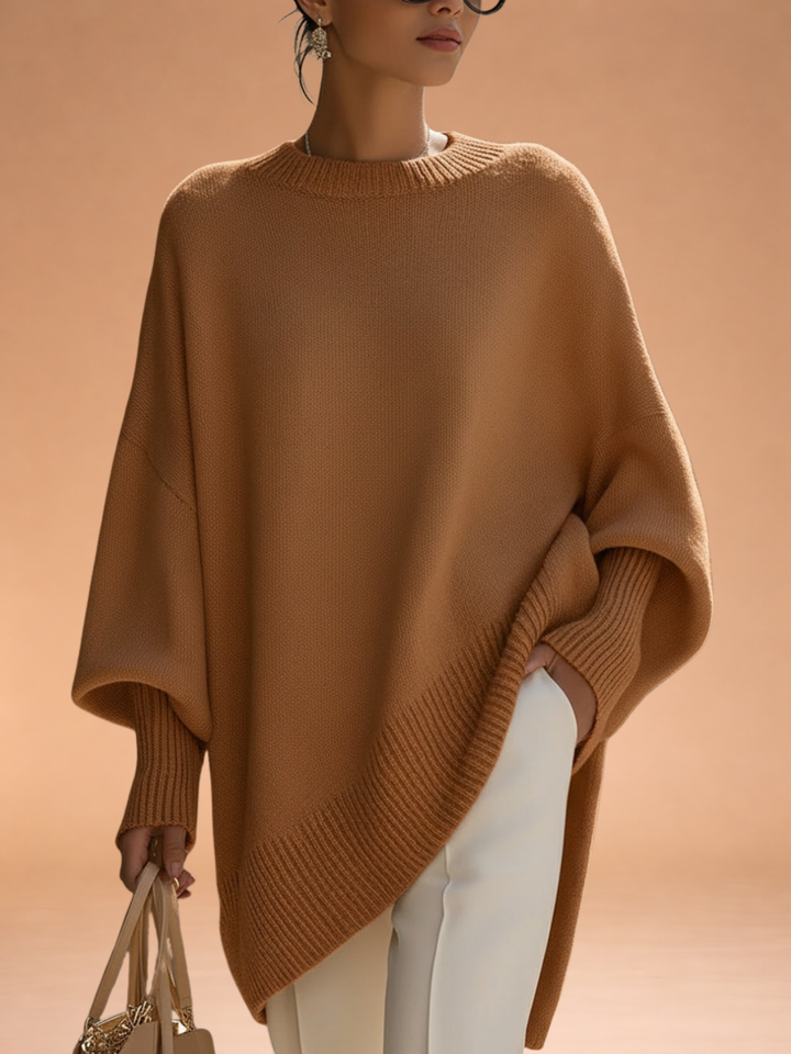 Oversized Knit Poncho Sweater