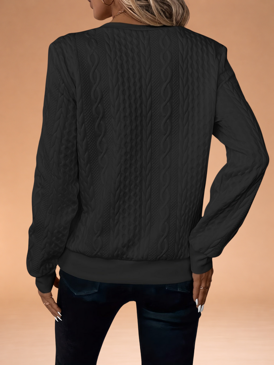 Emma | Zip-Up Cable Knit Sweater
